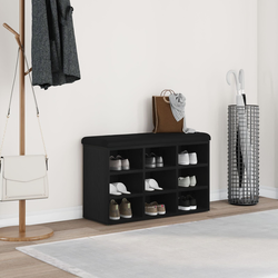Klupa za cipele Crna 82 x 32 x 50 cm Konstruirano drvo