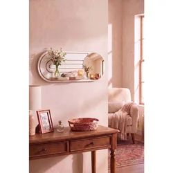 Hanah Home zidna polica Artmtkwll8-White, 70 cm, bela