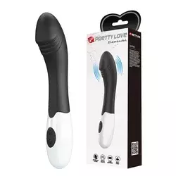 Vibrator Elemental, 19cm, Crni