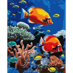 Rayher. Slikanje po številkah, A bright reef, 40x50 cm