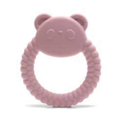 Lorelli silikonska glodalica za bebe panda - natural deep pink ( 10210870002 )
