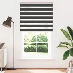 Zavjesa zebra crna 120x230 cm širina tkanine 115,9 cm poliester