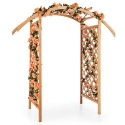 Blumfeldt PUERTA DEL SOL, drvena vrtna vrata, pergola s lukom i mrežom za penjanje cvijeća