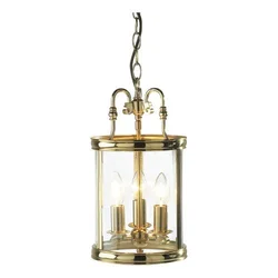 Där Lighting LAM0340 - Luster na lancu LAMBETH 3xE14/60W/230V mesing