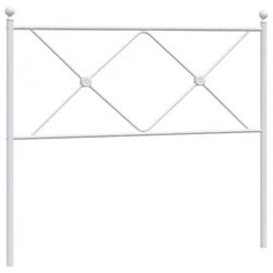 Vidaxl Kovinsko nadomestno vzglavje belo 100 cm