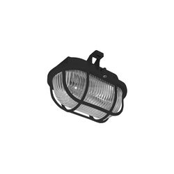 Spoljašnje plafonsko svetlo OVAL 1xE27/60W/230V IP44, crno