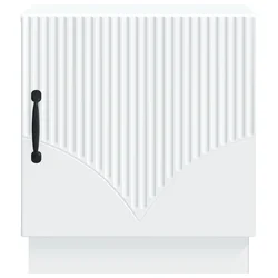 Noćni ormarić 2 pcs Bijela 43 x 34,5 x 47 cm Konstruirano drvo
