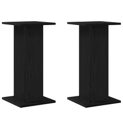 Stalak za biljke 2 pcs Crni hrast 30 x 30 x 60 cm