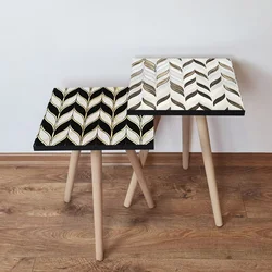 Hanah Home Set klub stočića 2Shp492, 2 komada, Šareni