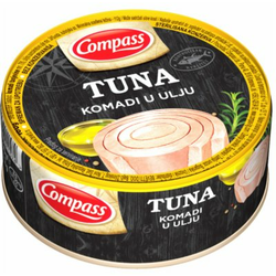 TUNA KOMADI U ULJU COMPASS 160G