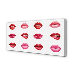 tulup.si Slika na platnu Rdeče in roza ustnice 100x50 cm