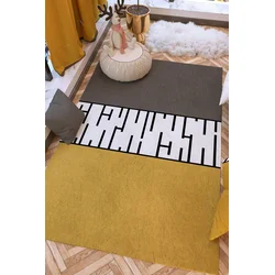 Bata i seka Dečiji tepih, 80x150cm, Narandžasto-sivi