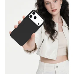 Escase Maska za mobilni telefon iPhone 15 Pro Max, Crna