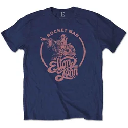 Elton John Rocketman Circle Point Navy Blue M Majica