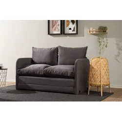 Atelier del Sofa Dvosed na razvlačenje Saga, 128 x 70 x 66 cm, Sivi