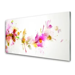 tulup.si Slika na steklu Abstrakcija graphics 120x60 cm 4 obešalnika