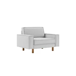 ATELIER DEL SOFA 1-Seat Sofa - fotelja Sparrow Loveseat Pebble Walnut