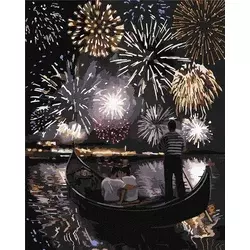 Rayher. Slikanje po številkah, Romantic Venice, 40x50 cm
