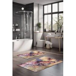 Lessentiel Maison Set prostirki za kupatilo CT-5166, 2 Komada, Šarena