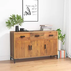 Komoda smeđa 110 x 35 x 70 cm od masivne borovine