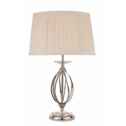 Elstead AG-TL-POL-NICKEL - Stona lampa AEGEAN 1xE27/60W/230V sjajni hrom