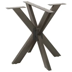Noge blagovaonskog stola u obliku pauka crne 85x85x(72-73) cm čelik