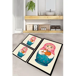 Lessentiel Maison Set 3 prostirke za kupatilo Šareni