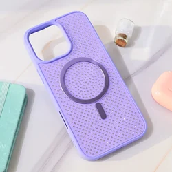 Maska za telefon iPhone 16 Pro Max CRYSTAL GLOW, Magsafe, Ljubičasta