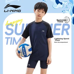 Li-Ning Dvodelni kupaći kostim za dečake LSYT383, Teget