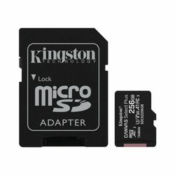 KINGSTON spominska micro SDXC kartica CANVAS SELECT Plus 256GB + adapter