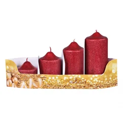 eoshop Adventne sveče GRADED PEGAZ d4,5x5,7,9,11cm 4ks