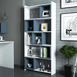 Hanah Home Polica 80x170x22cm Belo-Plava