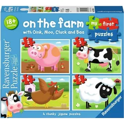 Ravensburger Slagalica Moje prve puzzle On the farm, 2/3/4/5 delova