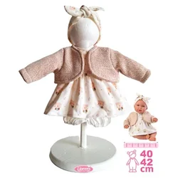 Llorens M740-016 oblačila za dojenčkovo punčko NEW BORN velikosti 40-42 cm