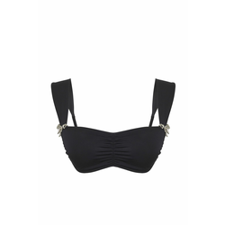 Trendyol Black Bralette Accessorized Bikini Top