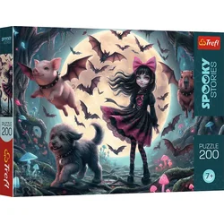Trefl - Puzzle Strašljive zgodbe: Zgodbe v mesečini - 200 kosov