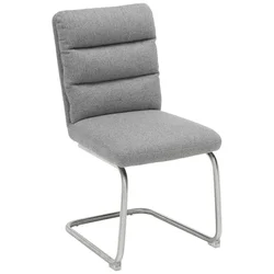 STOLICA NA SANKAMA siva, boja nerđajućeg čelika metal, tekstil