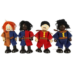 Bigjigs Toys Set stredovekých vojakov 4ks