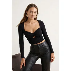 Trendyol Milla ženska bluza Tpraw24Bz00027, crna