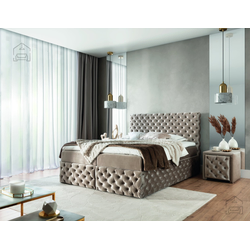 Boxspring postelja Castel - 140x200 cm