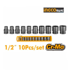 Set udarnih nasadnih ključeva10-delni INGCO HKISSD12101