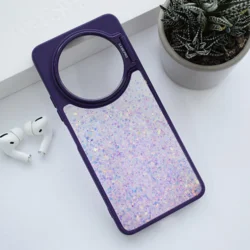 Maska Crystal Dots za Honor Magic 6 Lite/ X9b 5G ljubicasta.