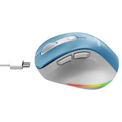 Ergo 9000S Pro Light Blue USB Bežični plavi miš