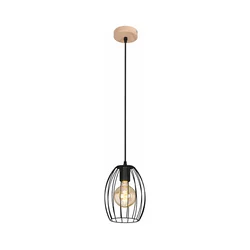 Luster na kablu 1xE27/60W/230V crni