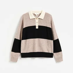 Reserved - Polo džemper od merino vune