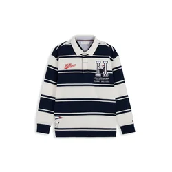 TOMMY HILFIGER Majica PEANUTS mornarska/češnjevo rdeča/bela