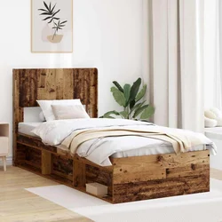 Vidaxl Vzglavje Star les Inženirski les