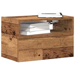 Zidni noćni ormarići 2 kom staro drvo 45x26x28,5 cm