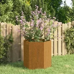 Sadilica boja hrđe 40 x 40 x 45 cm od čelika COR-TEN