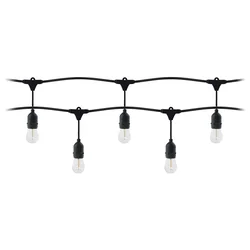 Zunanja LED girlanda 5m, 6x E27 1W 3000K